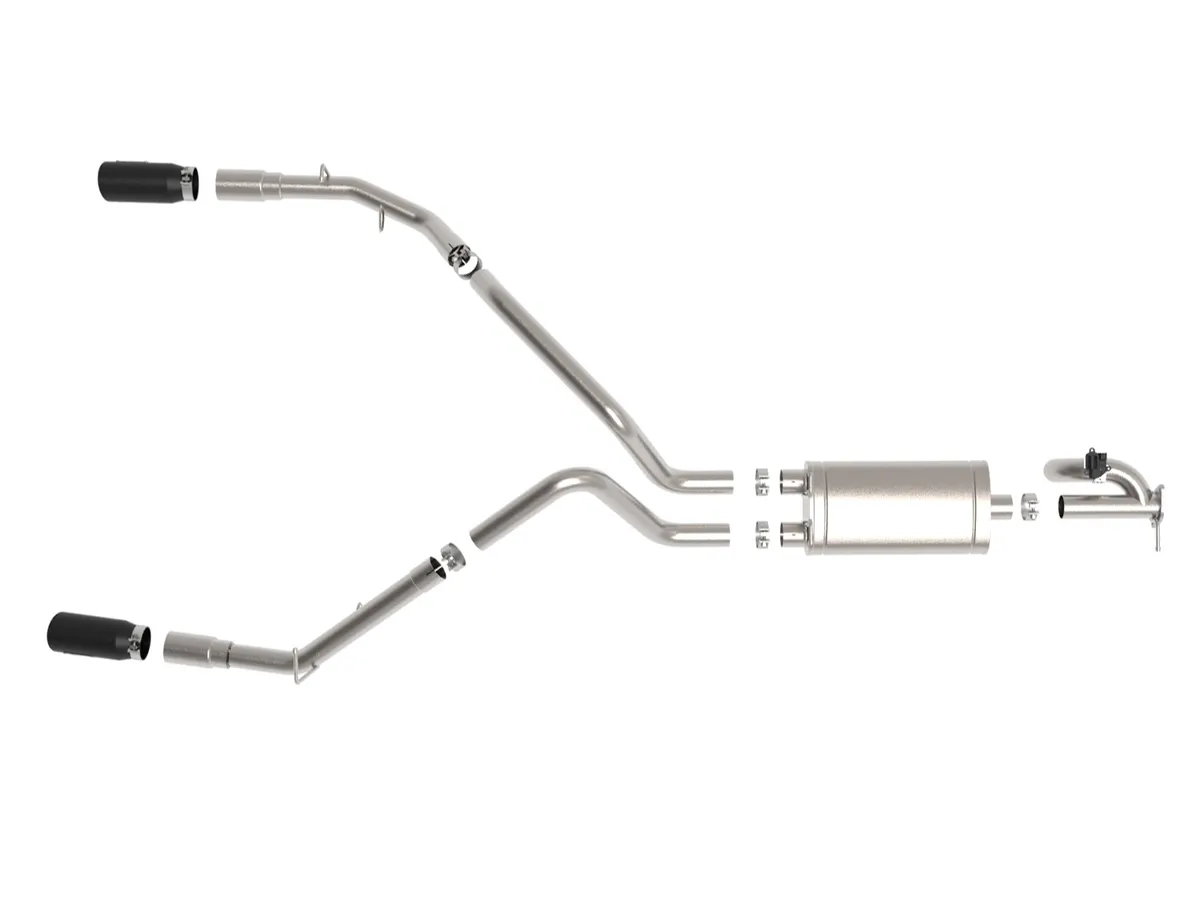 AKTYWNY układ wydechowy Gemini XV 3 IN 304 Stainless Steel Cat-Back Exhaust System w/ Cut-Out Black | RAM 1500 (DT) 5.7L HEMI | 2019-2025 - obrazek 3