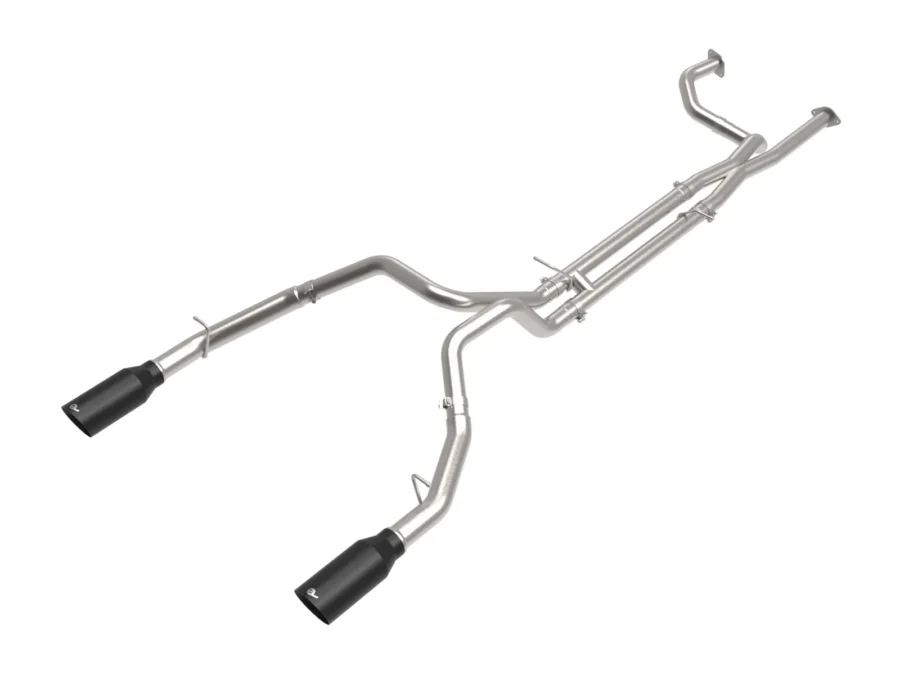 Układ wydechowy Vulcan Series 3 IN to 3-1/2 IN 304 Stainless Steel Cat-Back Exhaust System w/ Black Tip| RAM TRX | 6.2 V8 | 2021-2024