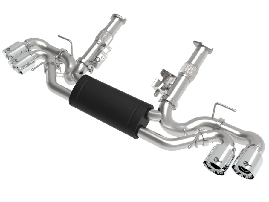 Układ Wydechowy aFe MACH Force-Xp 304 Stainless Steel Cat-Back w/ Muffler Polished (No NPP) | Chevrolet Corvette C8 | 6.2 | 2020-2026