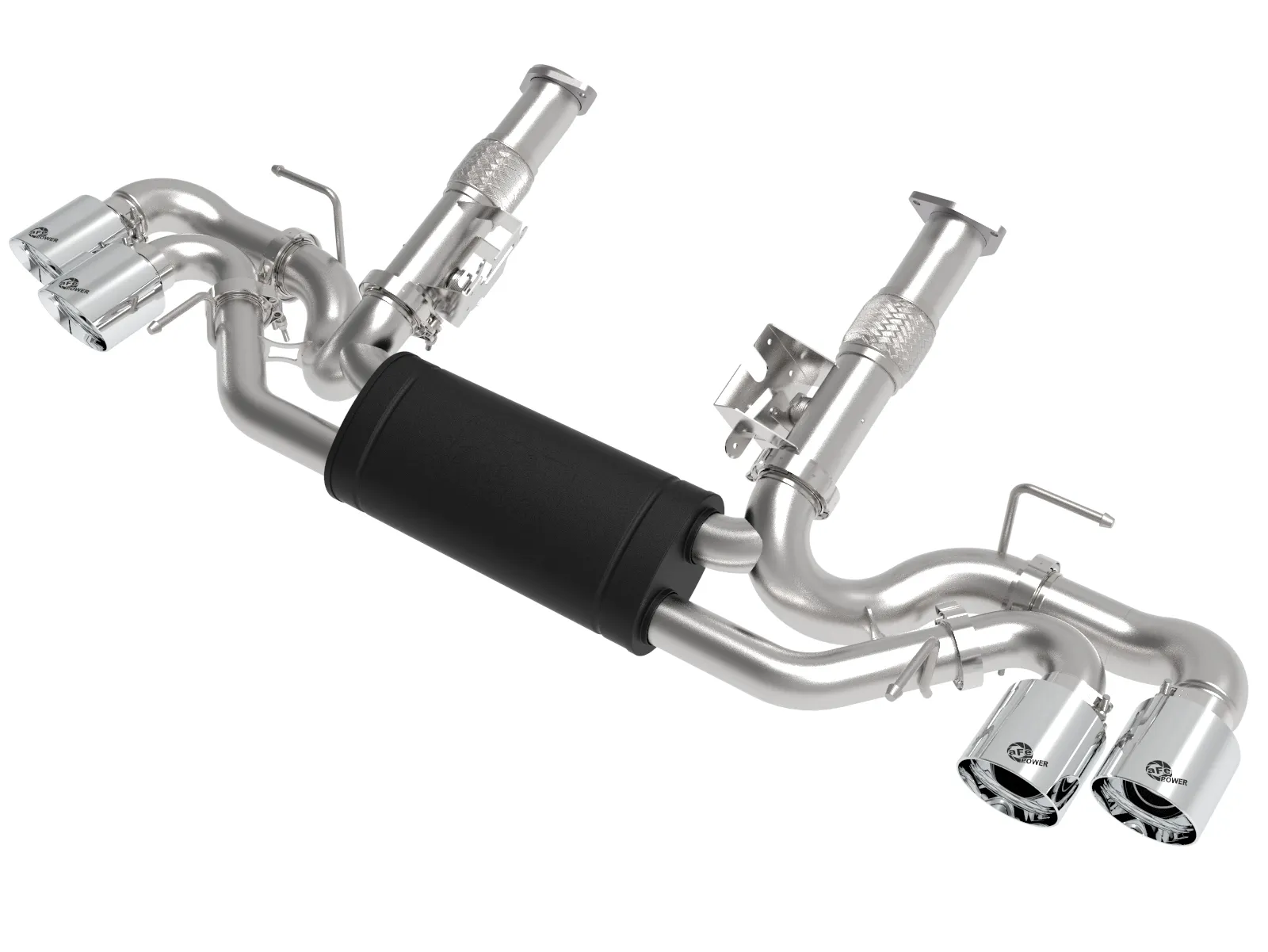 Układ Wydechowy aFe MACH Force-Xp 304 Stainless Steel Cat-Back w/ Muffler Polished (No NPP) | Chevrolet Corvette C8 | 6.2 | 2020-2026