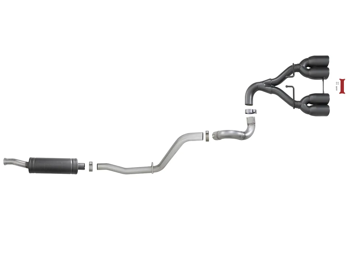 Układ wydechowy Rebel Series 2-1/2 IN 304 Stainless Steel Cat-Back Exhaust System | Jeep Wrangler JL 3.6 V6 | 2018-2025 - obrazek 4