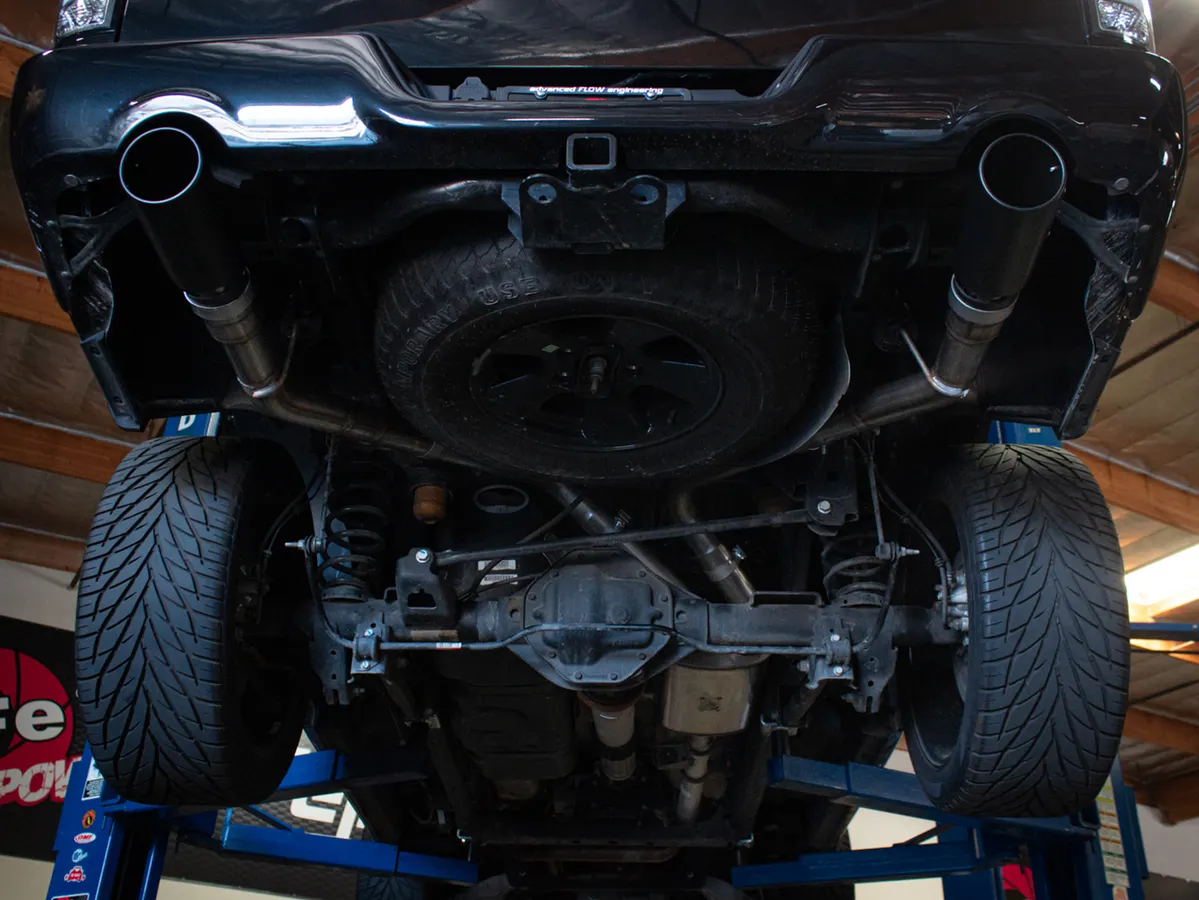 Aktywny sportowy układ wydechowy Gemini XV 3 IN 304 Stainless Steel Cat-Back Exhaust System w/ Cut-Out Black | RAM 1500 CLASIC (DS) 5.7L HEMI | 2009-2024 - obrazek 4