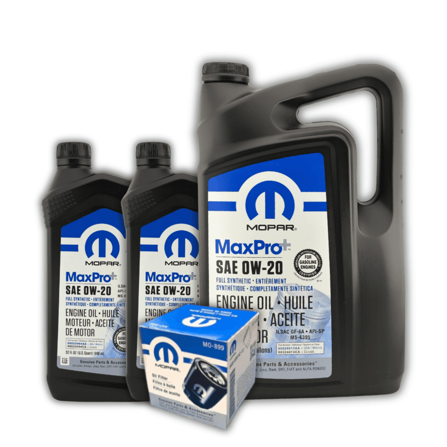Zestaw do wymiany oleju MOPAR | 0W-20 | 2.4L Tigershark | MO-339 |