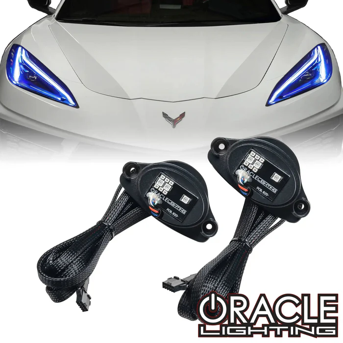 Zestaw świateł dziennych LED ORACLE ColorSHIFT RGB+A z modułem Bluetooth (1442-335) – Chevrolet Corvette C8