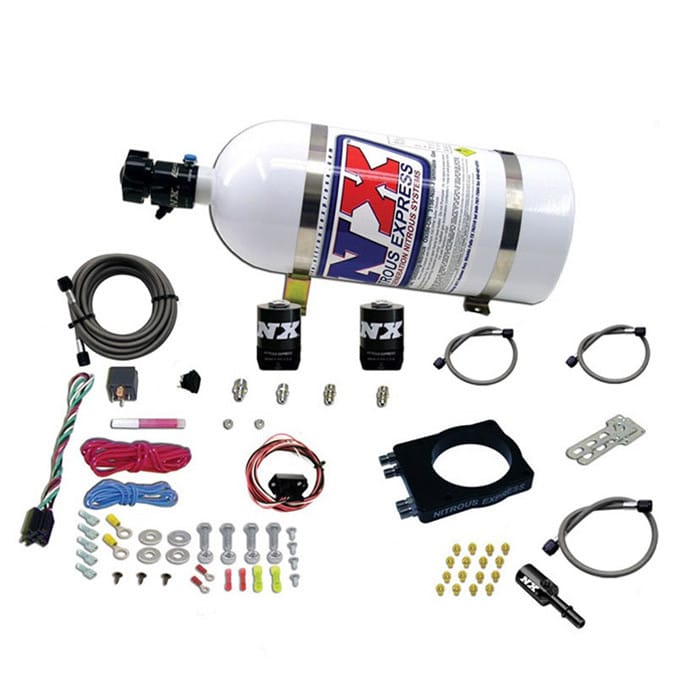 Zestaw wtrysku podtlenku azotu Nitrous Express (NX) Dodge HEMI Plate System 50-400 HP z butlą 10 lb