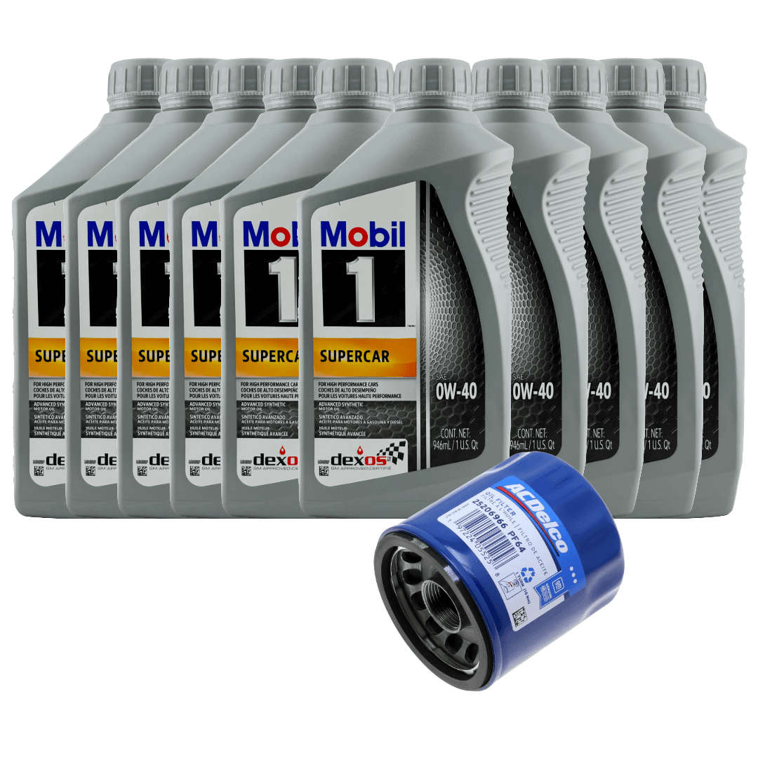Zestaw do wymiany oleju Mobil1 | 0W40 | 6.2 V8 | PF64 | 9,46L |