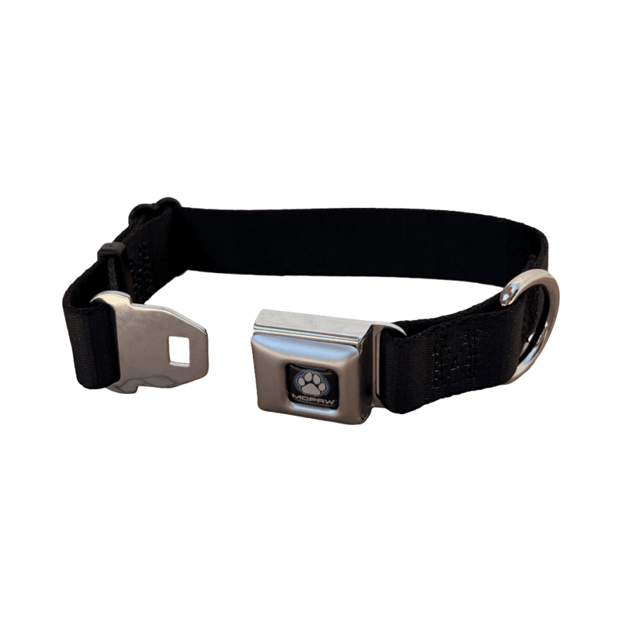 Obroża Mopaw™ z Klamrą Pasa Bezpieczeństwa – Stealth Black