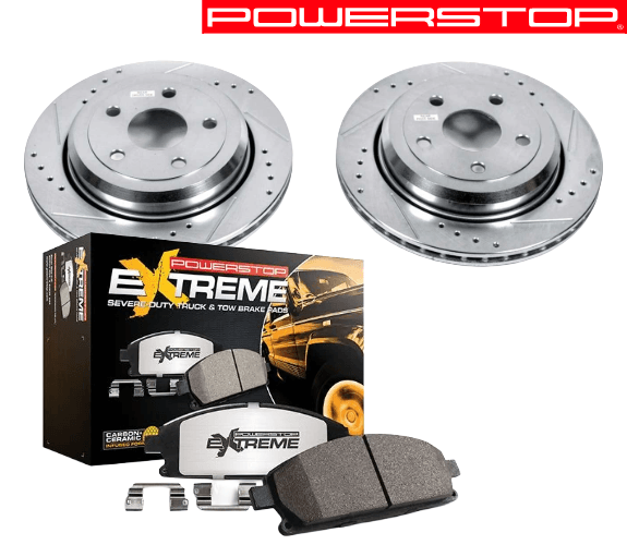 Tylny zestaw tarcze+klocki | POWERSTOP Z36 | 330mm wentylowane [BR6]