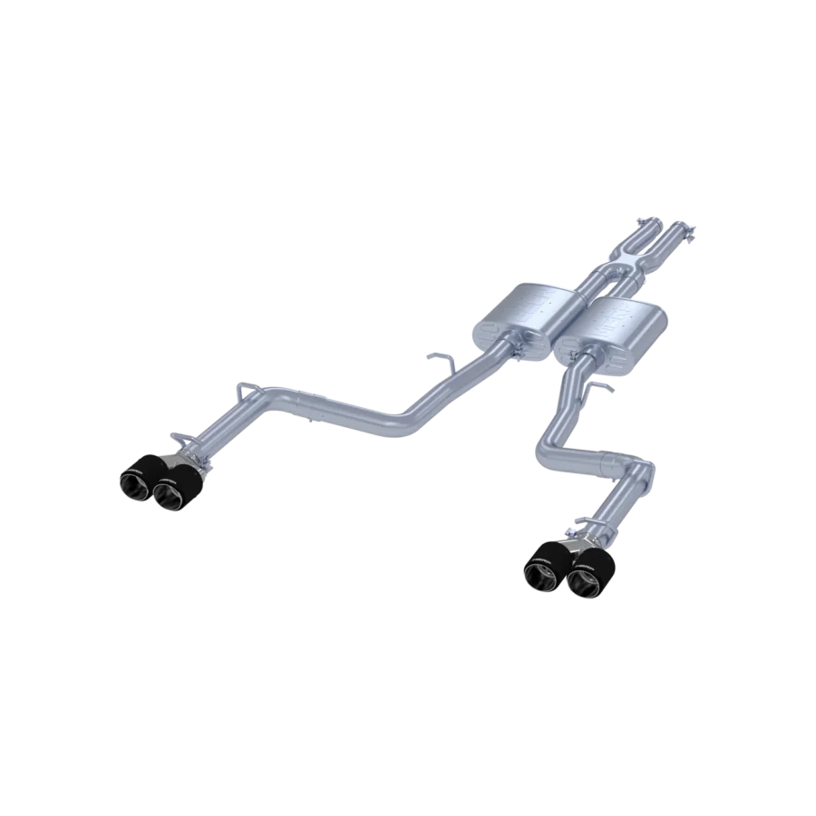 Układ wydechowy MBRP Armor Pro Cat-Back (S71113CF) – Quad Carbon Fiber Tips | Dodge Challenger 3.6 V6