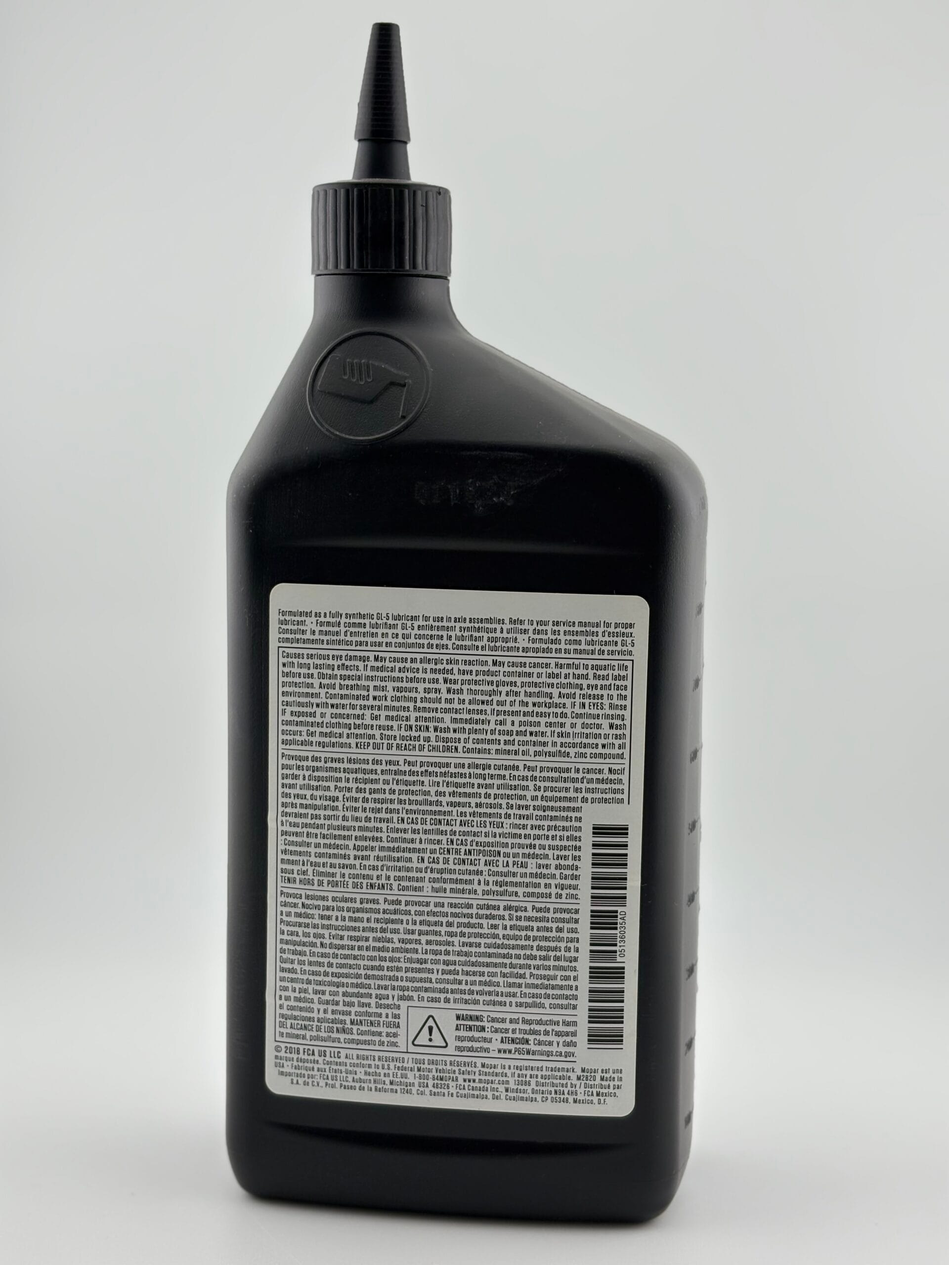 Olej MOPAR 75W85 GL-5 | 0,946L - obrazek 2