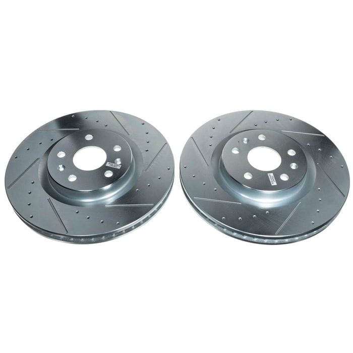 Przednia tarcza hamulcowa PowerStop Evolution Drilled & Slotted | 345mm | J55