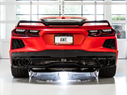 Układ wydechowy AWE Track Edition (3020-43086) Chevrolet Corvette C8 – Czarne Końcówki (Diamond Black) - obrazek 3